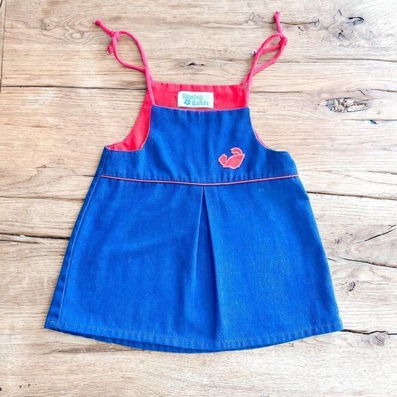 Howing Hands Vintage Crab Dress, Size 12-18M - Picture 1 of 4
